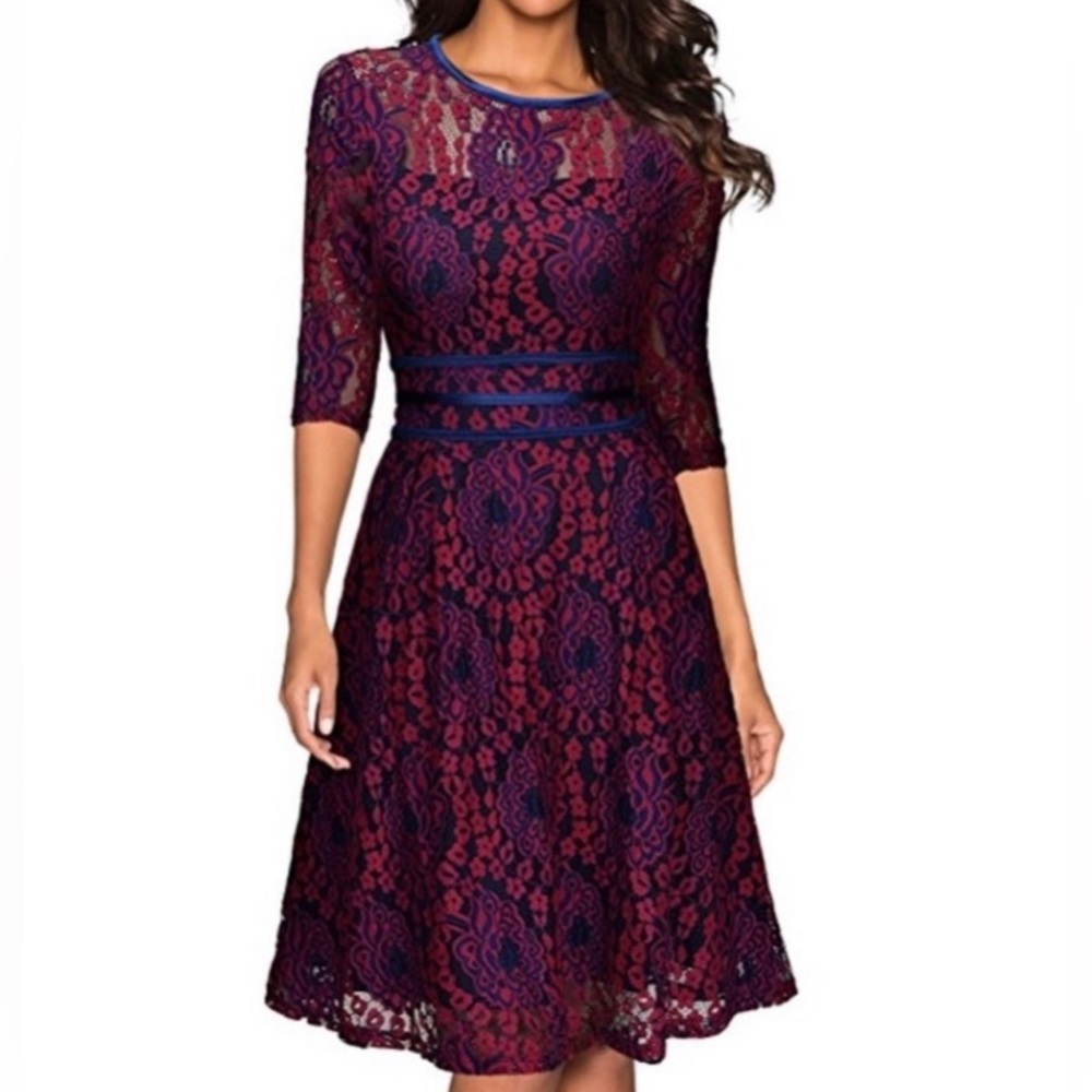 Miusol Floral Lace Dress